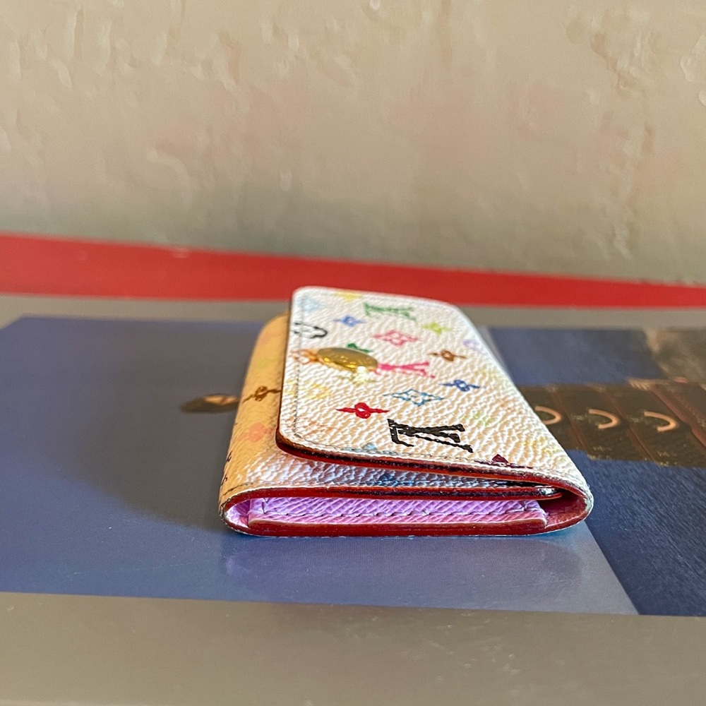 Louis Vuitton‎ Multicolor Monogram 4 Key Case Authentic Pink Green Blue Purple - Picture 2 of 13